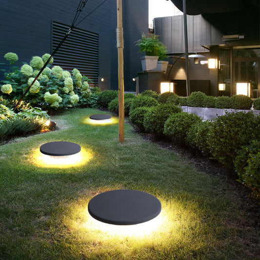 Eco-friendly black stone shape lamp garden Light Led light