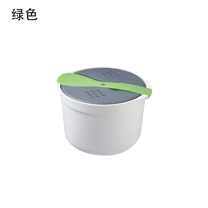 YOMDID Microwave Oven Rice Cooker Portable Food Container Multifunction Steamer Rice Cooker Bento Lunch Box Steaming Utensils