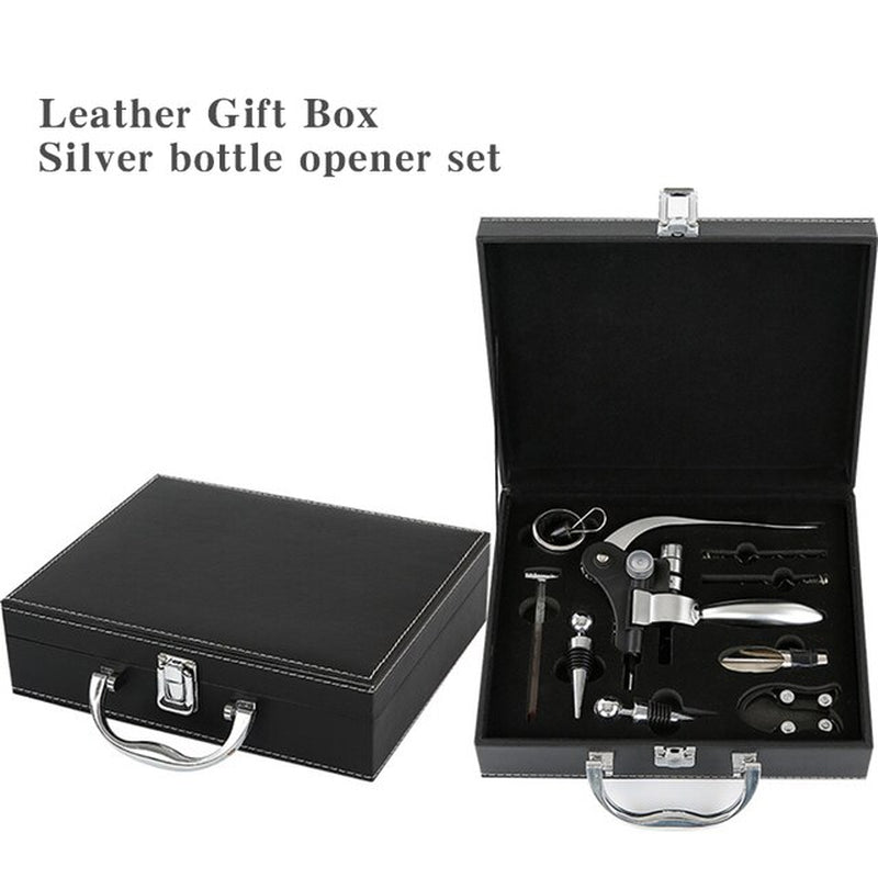 Wine Aerator Pourer Wine Opener Set 4Pieces Pressure Bottle Opener Wine Pour Spout,Stoppers Bottle Opener Wine Stopper