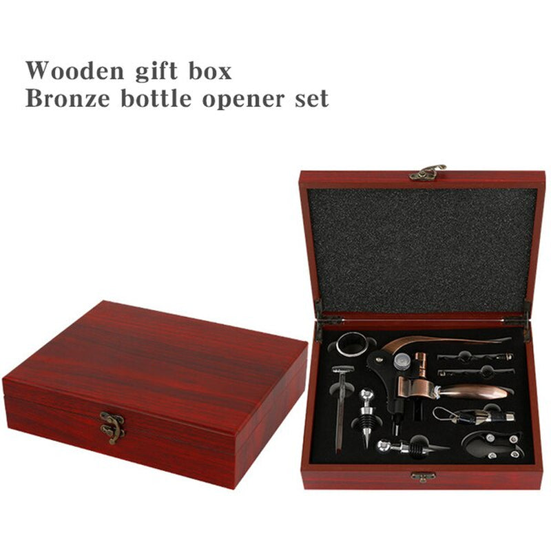 Wine Aerator Pourer Wine Opener Set 4Pieces Pressure Bottle Opener Wine Pour Spout,Stoppers Bottle Opener Wine Stopper