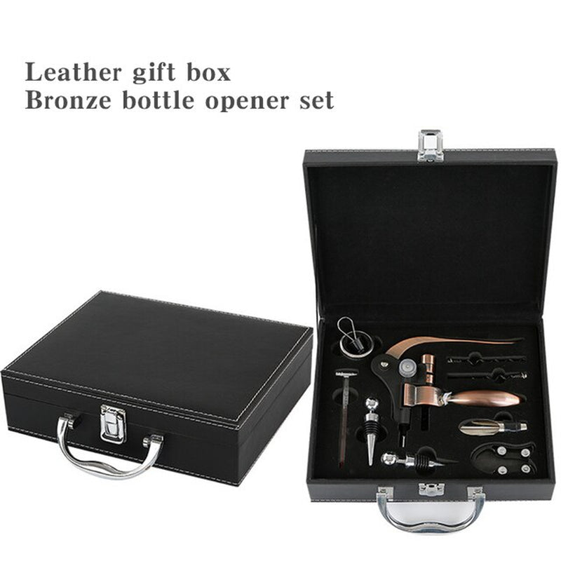Wine Aerator Pourer Wine Opener Set 4Pieces Pressure Bottle Opener Wine Pour Spout,Stoppers Bottle Opener Wine Stopper