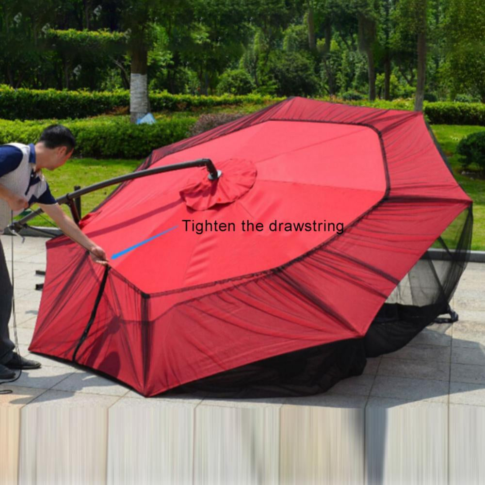Mosquito Bug Net Parasol Outdoor Mosquito Net Mesh Lawn Garden Camping Umbrella Sunshade Cover Insect Shelterd Outdoor Supplies