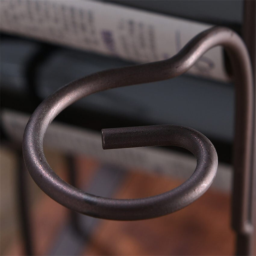 Creative Little Sapling Wine Rack Metal Freestanding Kitchen Storage Stand Wine Cabinet Grape Wine Shelf Display Bar Decorations