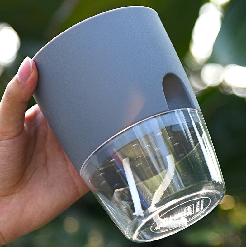 Transparent Self Watering Flowerpot
