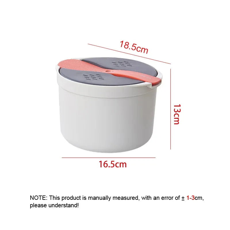 YOMDID Microwave Oven Rice Cooker Portable Food Container Multifunction Steamer Rice Cooker Bento Lunch Box Steaming Utensils