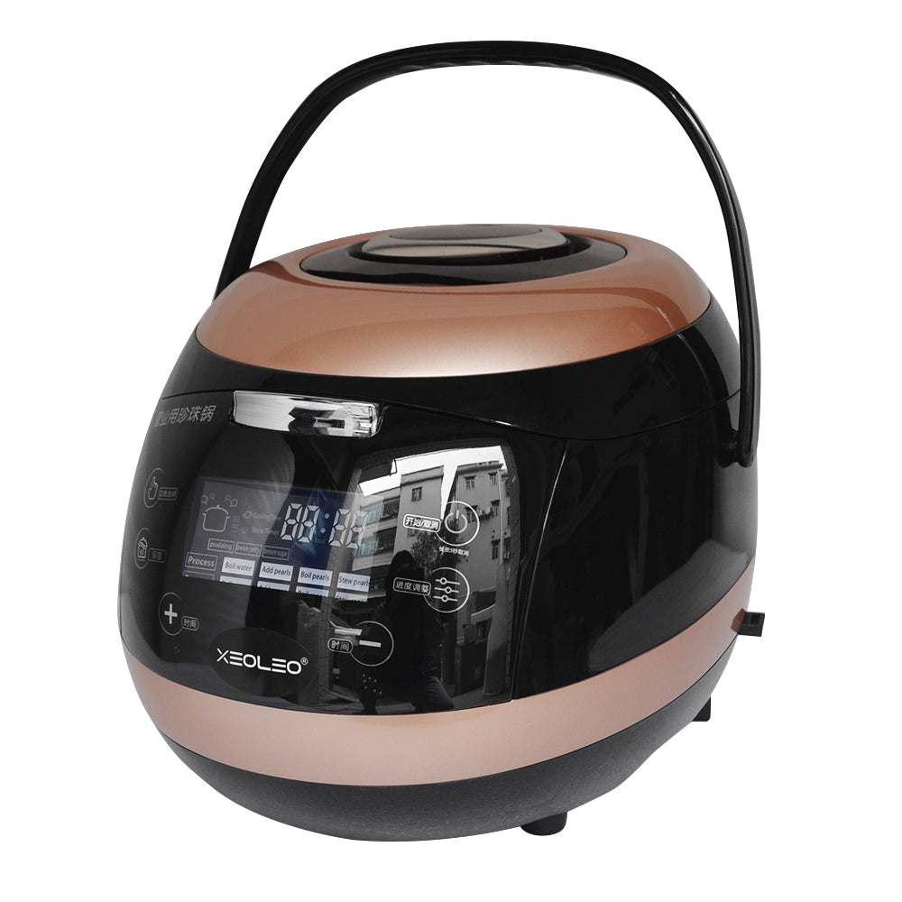 XEOLEO 5L Tapioca Cooker Milk Tea Shop Pearl Cooker Bubble Tea Pearl Warmer Pot Taro Ball/Sago/Red Bean Cooker Machine 900W