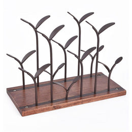 Creative Little Sapling Wine Rack Metal Freestanding Kitchen Storage Stand Wine Cabinet Grape Wine Shelf Display Bar Decorations