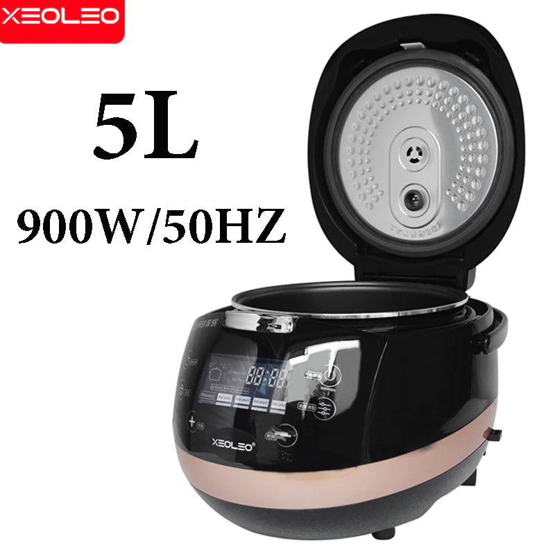 XEOLEO 5L Tapioca Cooker Milk Tea Shop Pearl Cooker Bubble Tea Pearl Warmer Pot Taro Ball/Sago/Red Bean Cooker Machine 900W