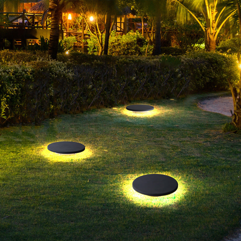 Eco-friendly black stone shape lamp garden Light Led light