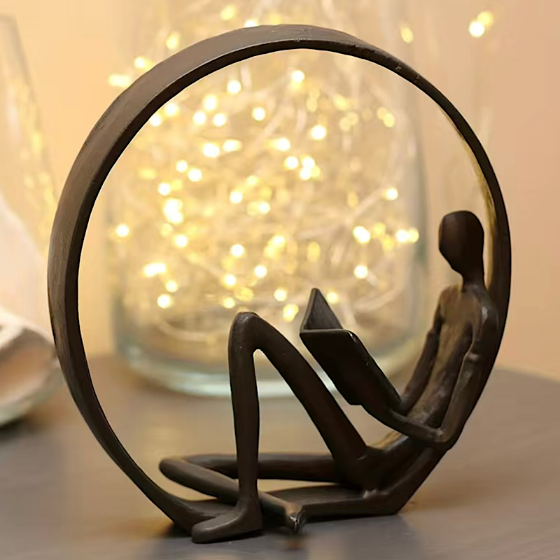 Serene Reader Sculpture