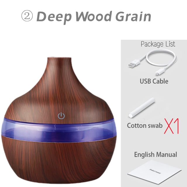 Wood Ultrasonic Air Humidifier