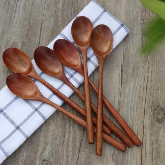 Wooden Soup Spoon Eco Friendly Tableware Natural Elli
