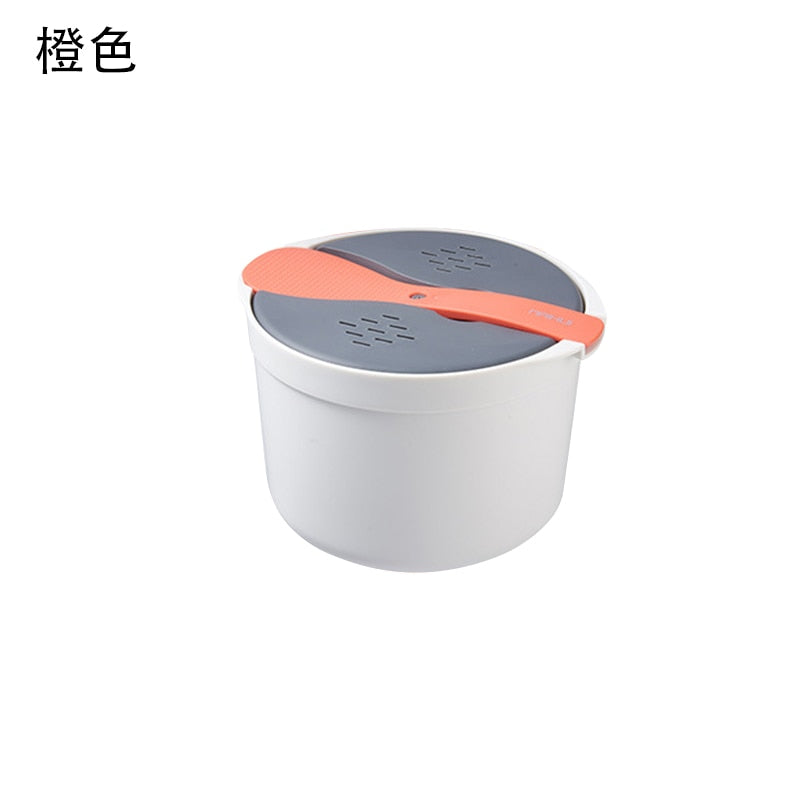 YOMDID Microwave Oven Rice Cooker Portable Food Container Multifunction Steamer Rice Cooker Bento Lunch Box Steaming Utensils
